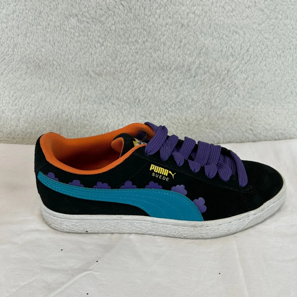 Puma Suede Rugrats JR Black‎ Caribbean Sea Nickelodeon Shoes Size 6Y